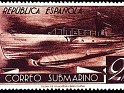 Spain 1938 Submarino 2 Ptas Castaño Rojizo Edifil 776